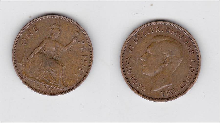 GREAT BRITAIN PENNY 1939