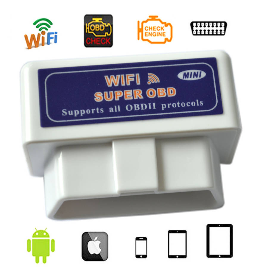 Mini New Version WIFI ELM 327 Diagnostic Scanner Adapter - iPhone Compatible