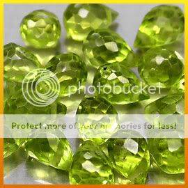 ***17 Pcs**(10.29Cts)**Natural Green Mogok Peridot Briolette Gemstone Lot - 100% NATURAL