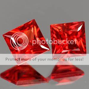 AAA0.45Ct. Matching Pair*(2 pcs) Natural Red Songea Sapphire Gemstones - SHIPPED WITHIN SOUTH AFRICA