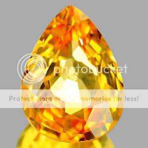 AAA 0.87 Ct. Bright Natural Orangish Yellow Songea Sapphire - 100% Money Back Guarantee!