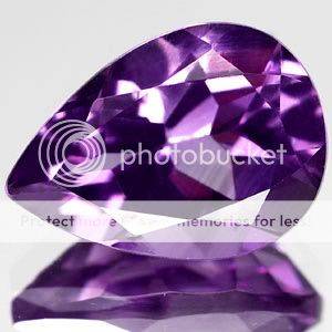 CALIBRATED 4.98Cts. Pear Cut Top Purple Amethyst Gemstone - Exact Photos Of Gemstone!