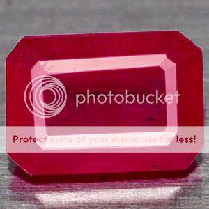 AAA 1.82Ct. Fantastic Natural Octagon Cut Blood Red Ruby Gemstone - Exact Photos taken of stone!