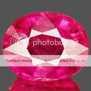 AAA 3.89Ct. Stunning Natural Oval Red Pink Ruby Gemstone - Exact Photos taken of stone!