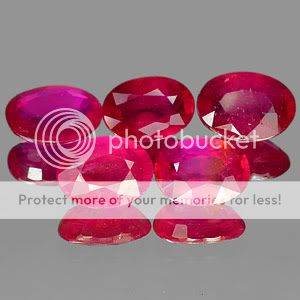 AAA 5.84 Cts***(5 Pcs)** Natural Red Pink Ruby Gemstone LOT - Exact Photos taken of stone!