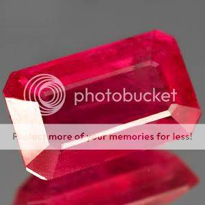 AAA 1.96Ct. Stunning Natural Octagon Cut Blood Red Ruby Gemstone - Exact Photos taken of stone!