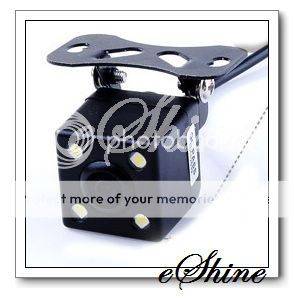 Car Rear View Parking Camera Night Vision 4 LED Wide Angle