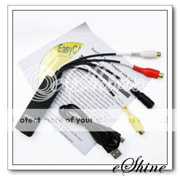Easy Cap USB Video/Audio Capture Adaptor (USB DVR)