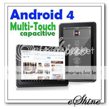 Local Stock - 2012 Latest Slim 7" inch Google Android 4.0 Tablet PC 4GB Capacitive Multi-Touch