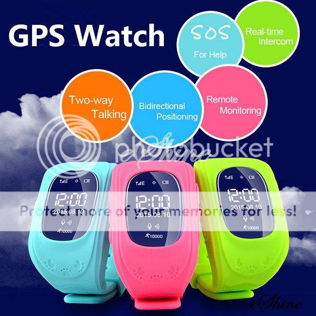 Kids Smart Watch Phone GPS LBS Double Location Tracker Safe Anti-lost Watch
