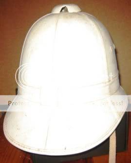 White Police Pith Helmet