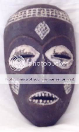 Ethnic Wooden Face Masks - Diamond