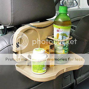 -LOCAL STOCK- Foldable Car Auto Food Meal Drink Tray Desk Dining Table Water Cup Stand Holder