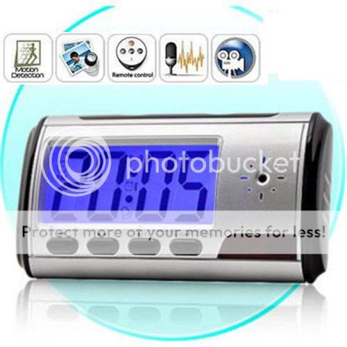 *LOCAL STOCK* Digital Clock Spy Hidden Camera DVR Recorder Motion Detection Remote Control