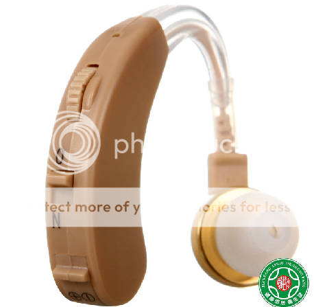 Crazy Auction POWERTONE F-138 BTE Digital Hearing Aid Adjustable Sound Amplifier