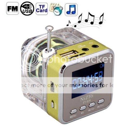 *LOCAL STOCK* Mini Portable Speaker USB Digital MP3 Player HiFi Micro SD/TF LCD FM Radio