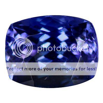 1.55Ct AAA~TOP LUSTER NATURAL CUSHION PURPLE BLUE TANZANITE