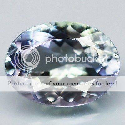 1.57ct- EXCELLENT Oval Violet Green Blue TANZANITE