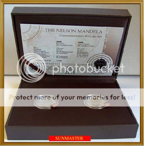 *** The New Mandela Commemorative R5 Coin Set (free shipping) ***