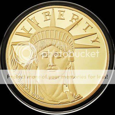 Rare U.S Liberty 24K Gold-Plated Commemorative Coin