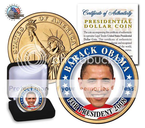 BARACK OBAMA US PRESIDENTIAL DOLLAR $1 COIN *Must See*