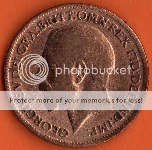 *** 1917 British FARTHING coin  ***                              SUN362