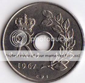 *** 1967 25 ORE DANMARK ***