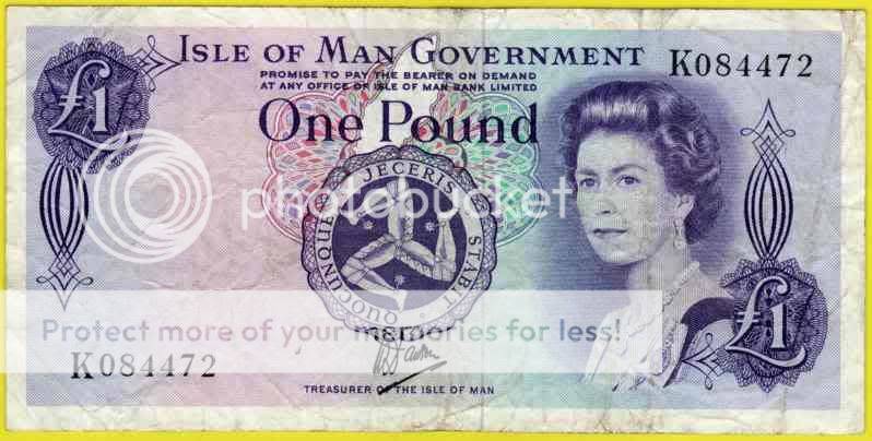 ISLE OF MAN PURPLE 1 NOTE