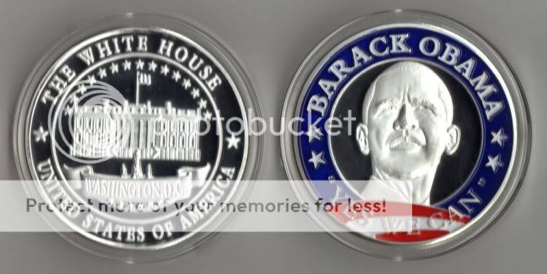 BARACK OBAMA PRESIDENT COIN YES WE CAN