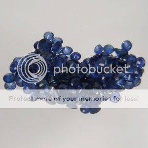 7.88Cts(77Pcs) Natural Blue Sapphire Round Cut  LOT! - STUNNING