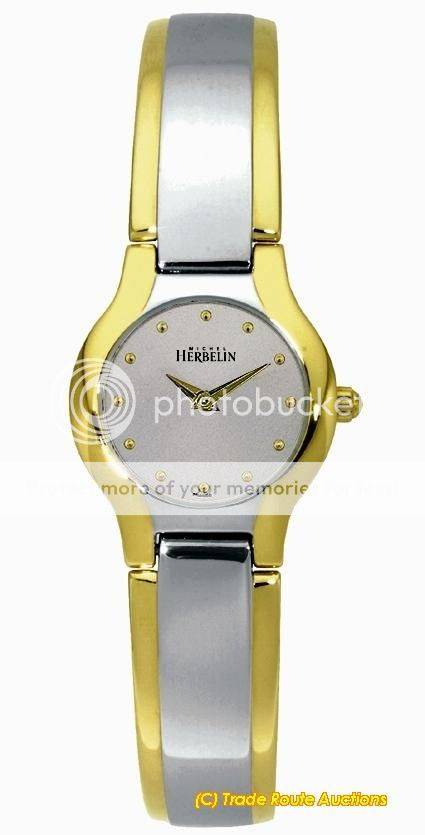 MICHEL HERBELIN TWO TONE BRACELET WATCH  17045/BT12 - *** R 8,000-00 ***