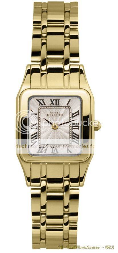 MICHEL HERBELIN Gold Plated Bracelet Ladies Watch 17427 BP08 ** R 9,000-00 *** CARTIER STYLE