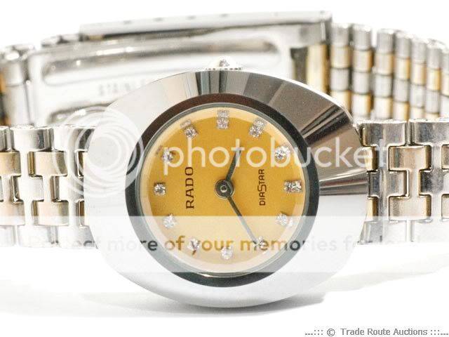 RADO DIASTAR CERAMIC/18K INDEX DIAMONDS QUARTZ WOMEN`S WRIST WATCH - Very Stylish  *** RADO ***