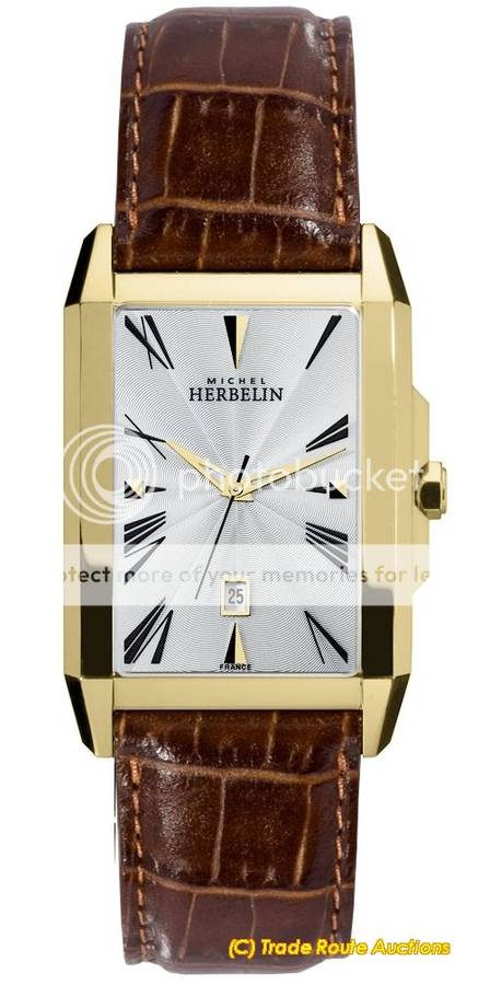 MICHEL HERBELIN MENS KHARGA COLLECTION HUGE SIZE WATCH 12472/P08GO *** R 12,000-00 ***