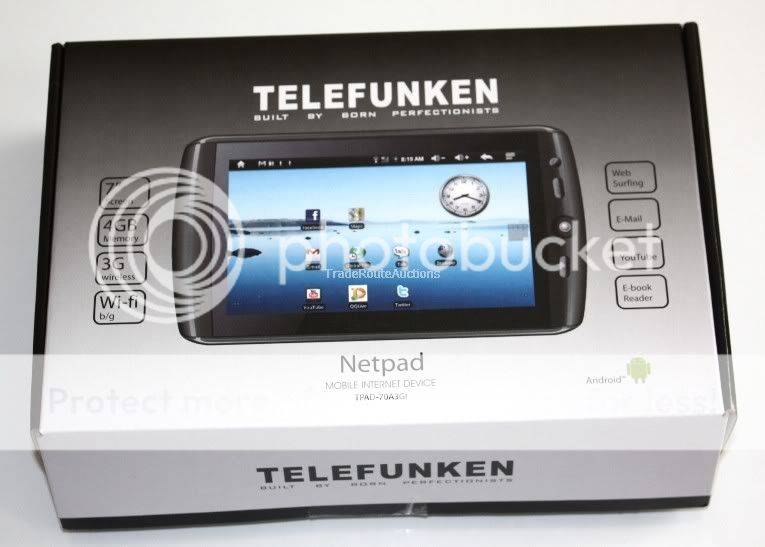 Telefunken Netpad GOOGLE ANDROID 2.1 + 3G + WIFI + Webcam ****** NETPAD ******