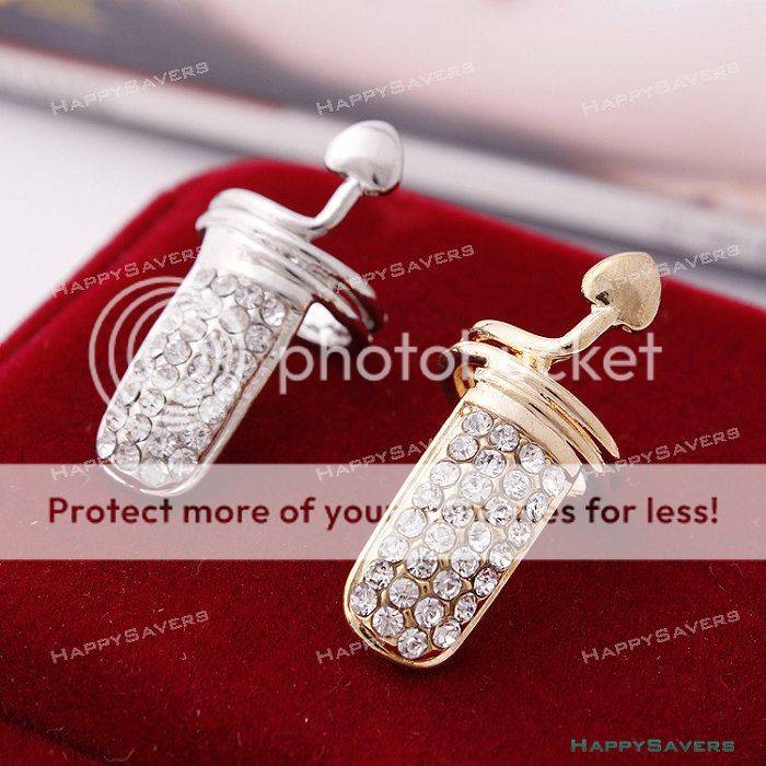 Nail Ring Rhinestone with Heart Detail