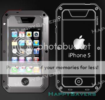 iPhone 4/4S/5/5S LUNATIK TAKTIK Extreme Case - With Corning Gorilla Glass Screen Protection