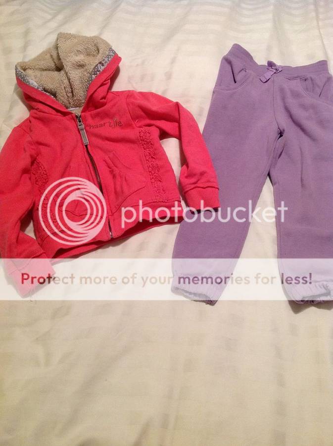 Baby Girl Pink Hoodie Jersey  By  Naartjie in Size3-4Years PLUS FREE PURPLE GAP PANTS TO MATCH BY G