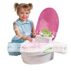 Baby girl Step-By-Step potty training system from summer