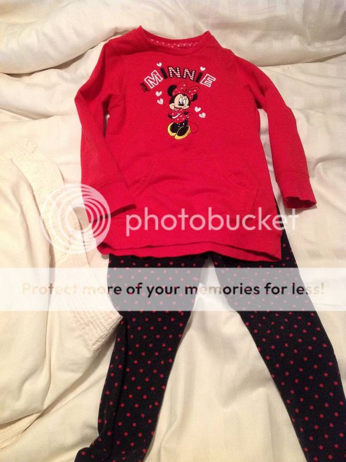 Baby Girl Minnie Mouse Original Two Piece Outfit In Size3years