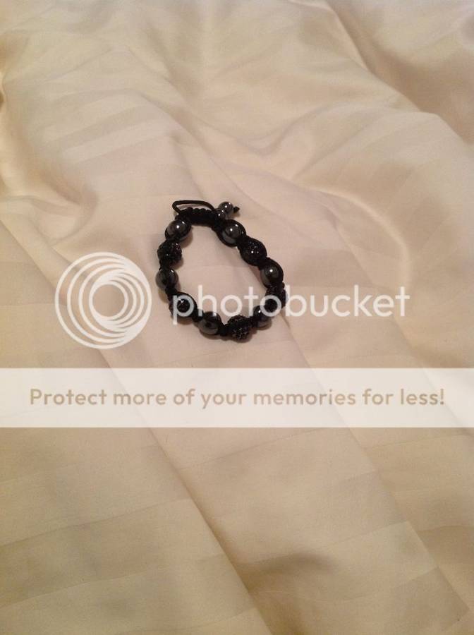 Cystal shambala bracelets with black cystal and beads