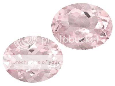 STUNNING MATCHING PAIR - 1.87CT. (2pcs) OVAL FACET 100% NATURAL PEACH PINK MORGANITES