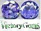 Pair of violet blue Tanzanites-0.20ct