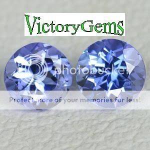 Pair of violet blue Tanzanites-0.20ct