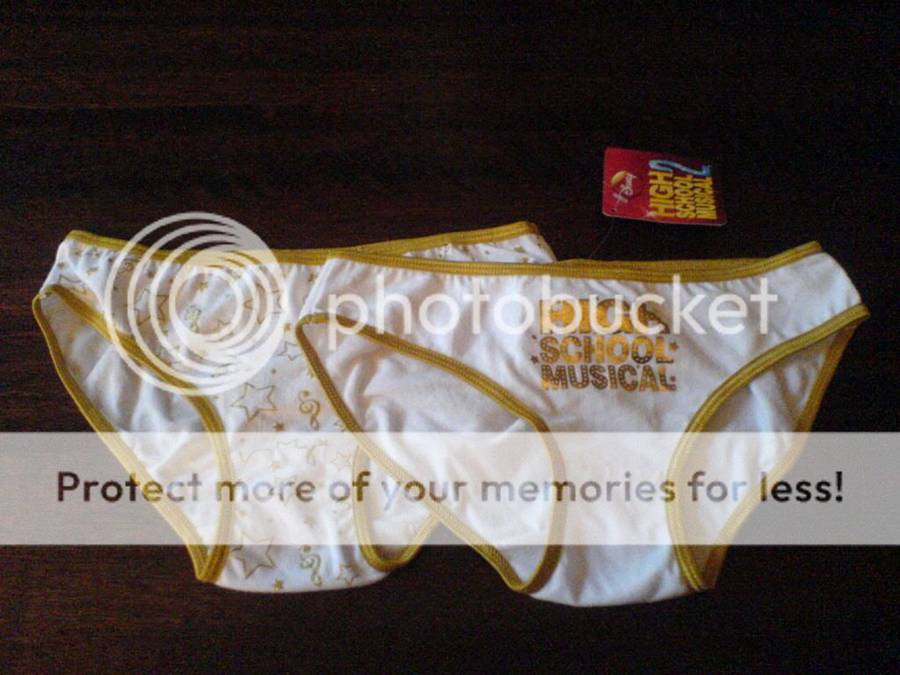 HIGH SCHOOL MUSICAL UNDERWEAR SET SIZE 8/10