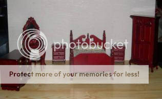 Miniature Dolls house Bedroom New