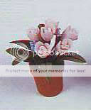 Dolls House Miniature Pink Pot Plant
