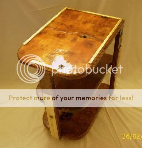 Ruff Cut Sturdy Rustic Bathroom caddy on wheels
