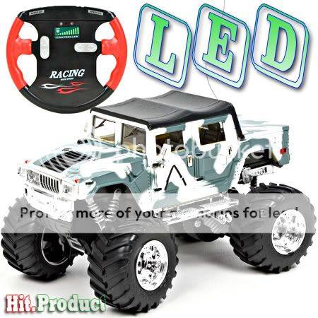 H003 Hummer H2 LED RC Remote Control mini Racing Car "Dimension Car Unit: 10.5 x 7.5cm (L*W)"