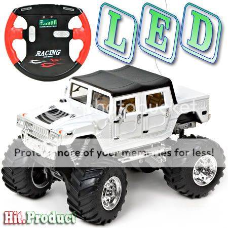 H004 Hummer H2 LED RC Remote Control mini Racing Car "Dimension Car Unit: 10.5 x 7.5cm (L*W)"